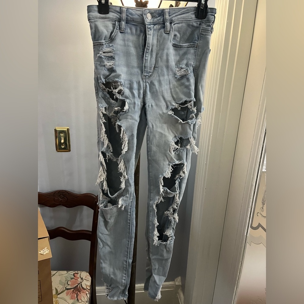 American Eagle Outfitters Light Blue Denim Jeans size 4